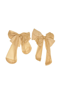 Pantyhose Bow Earrings