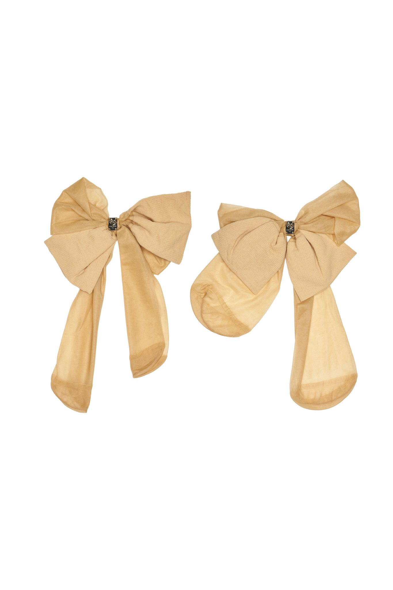 Pantyhose Bow Earrings