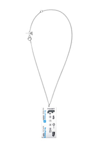 Paris Metro Ticket Necklace