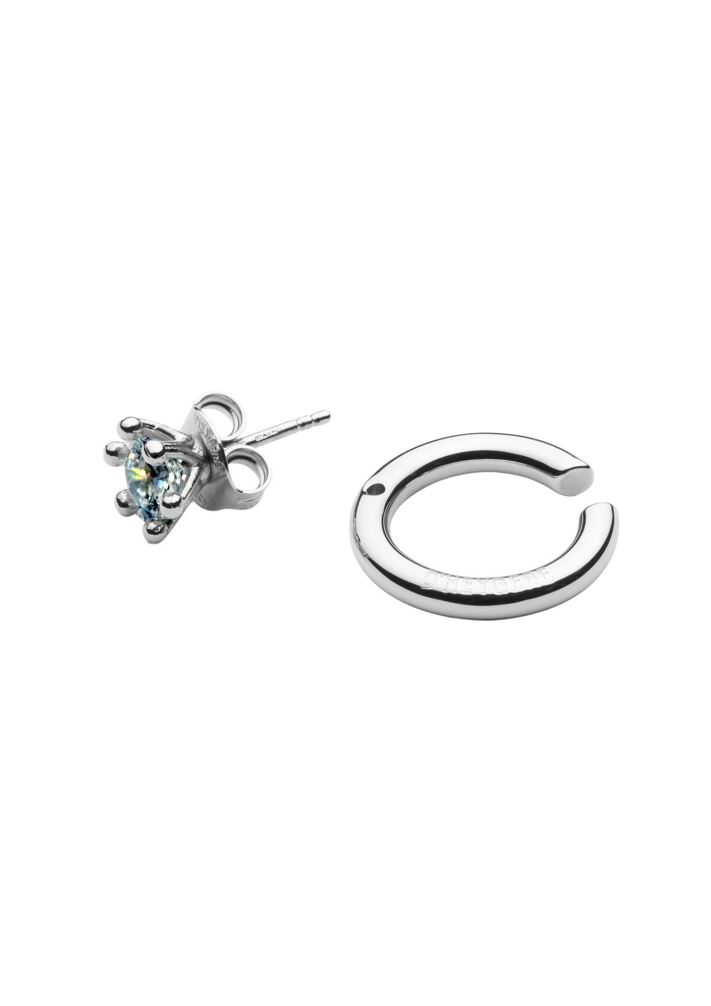 Solitaire Pierced Ear Cuff