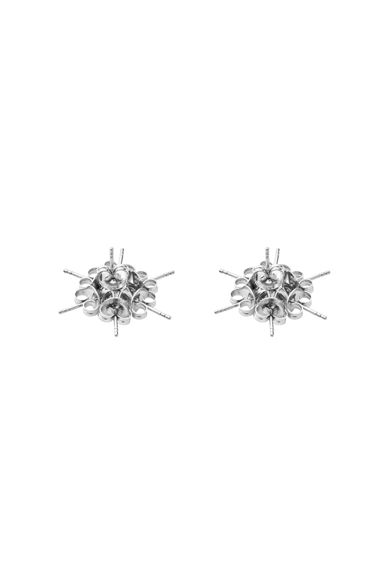Solitaire Pompadour Earrings
