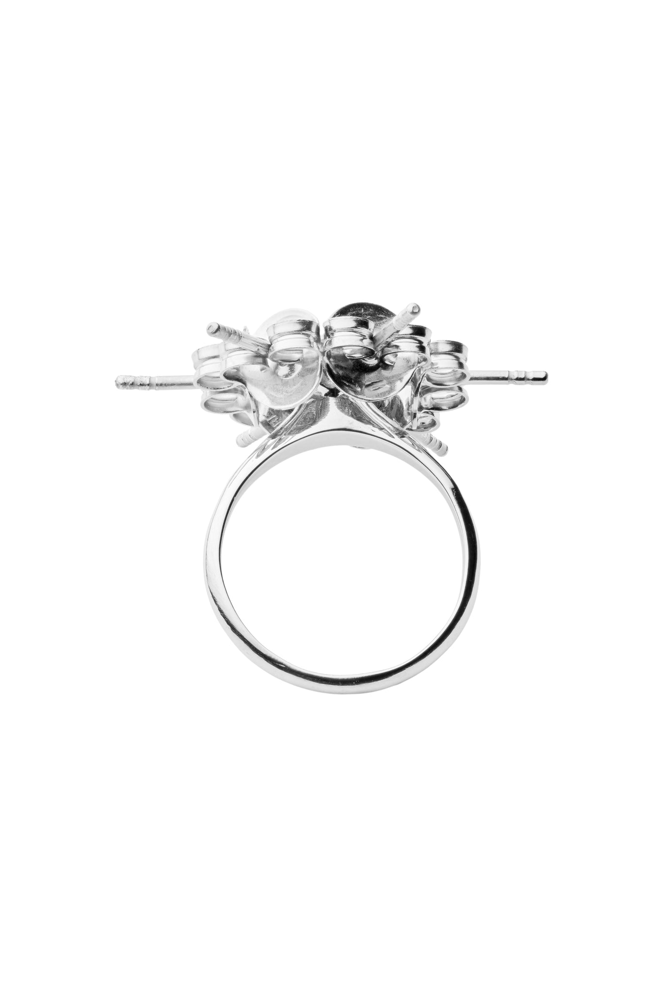 Solitaire Pompadour Ring