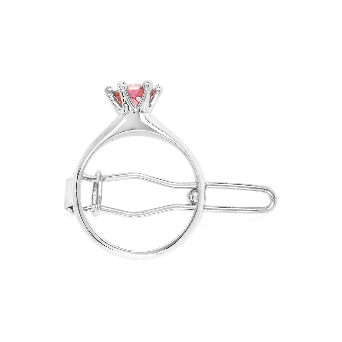 Solitaire Ring Hair Clip