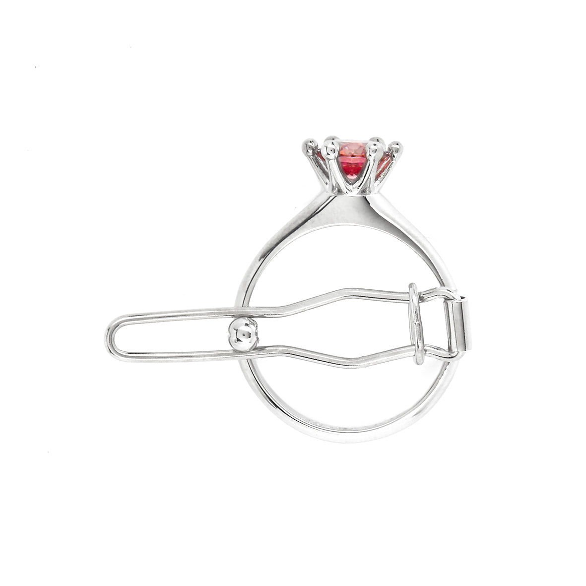 Solitaire Ring Hair Clip