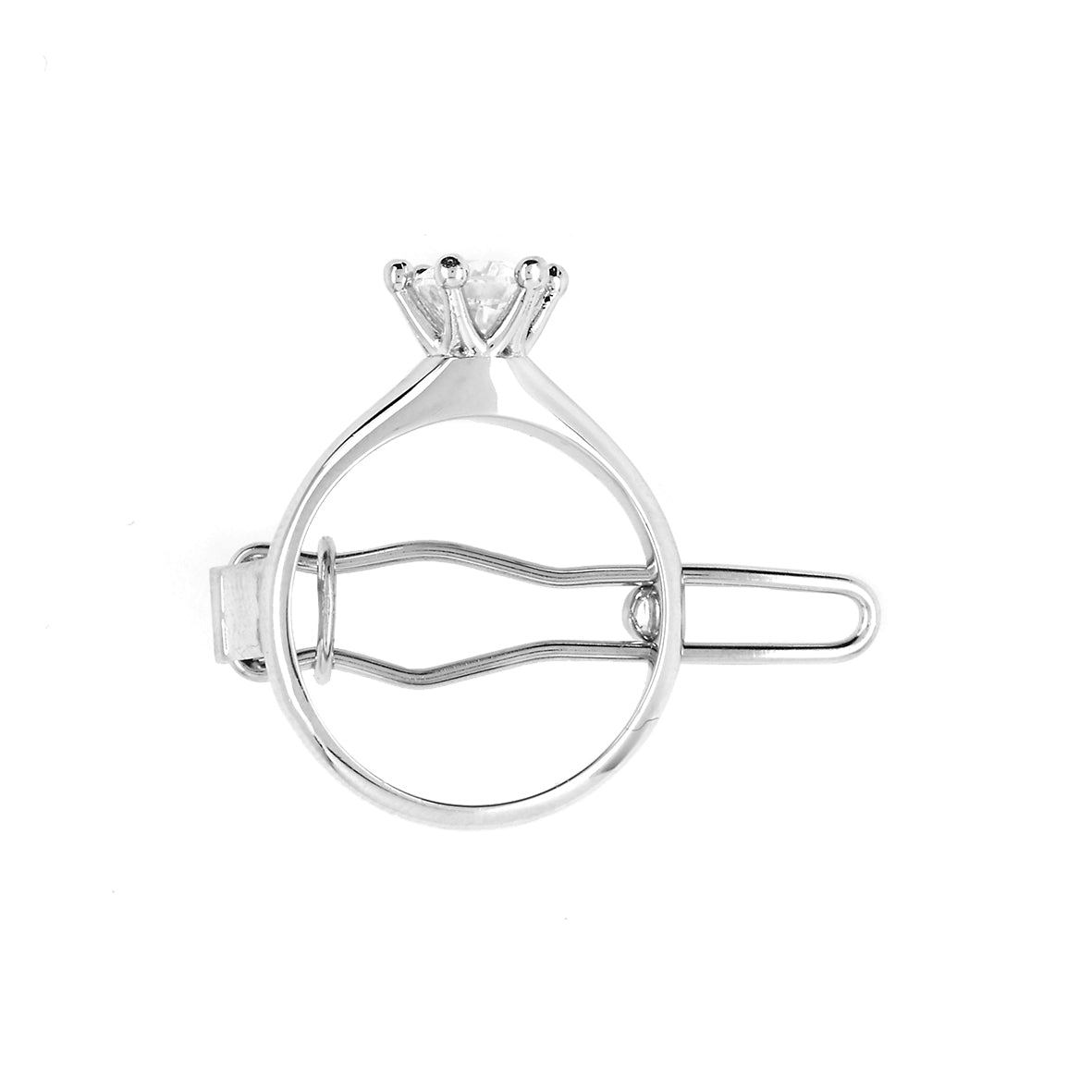 Solitaire Ring Hair Clip