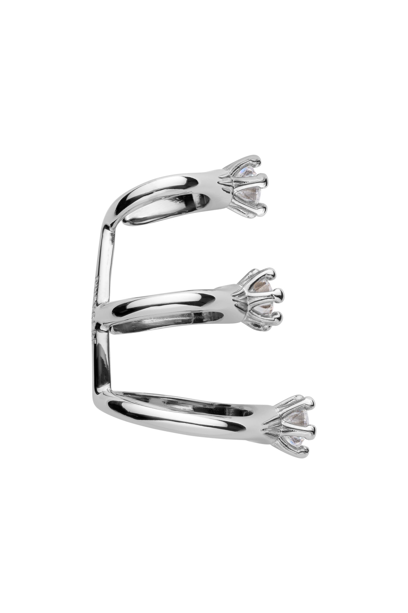 Triple Solitaire Ear Wrap